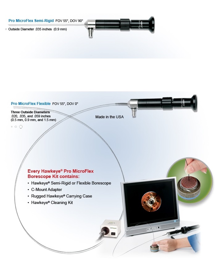 Optimax Pro Micro Flex Flexible Borescopes (Industrial Endoscopes)